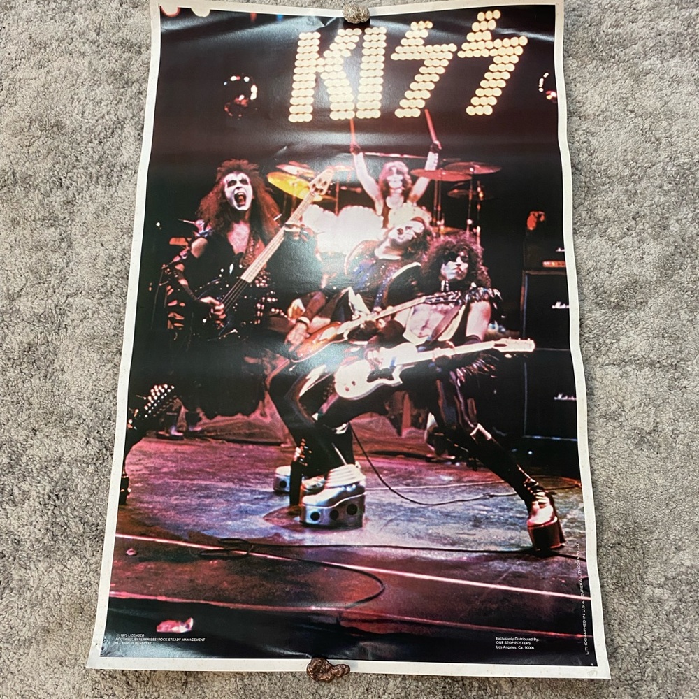 KISS Rare Vintage Alive Poster